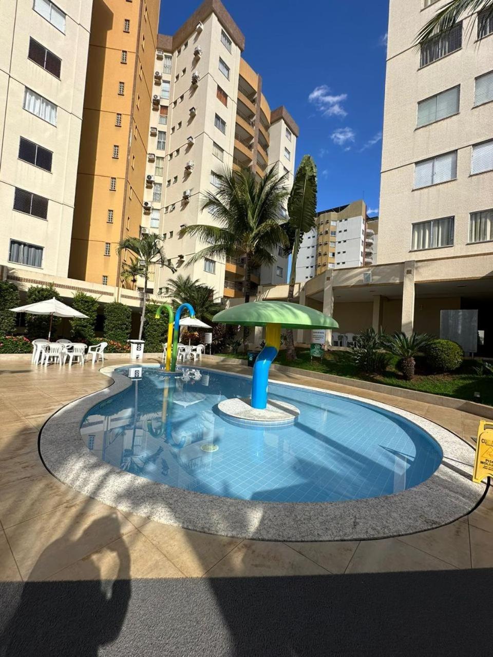Aparthotel Caldas Novas - Prive Das Thermas II - Apto 3 Quartos - Parque Aquatico Extérieur photo