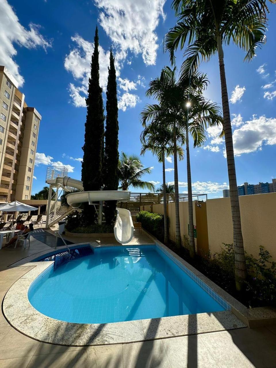 Aparthotel Caldas Novas - Prive Das Thermas II - Apto 3 Quartos - Parque Aquatico Extérieur photo
