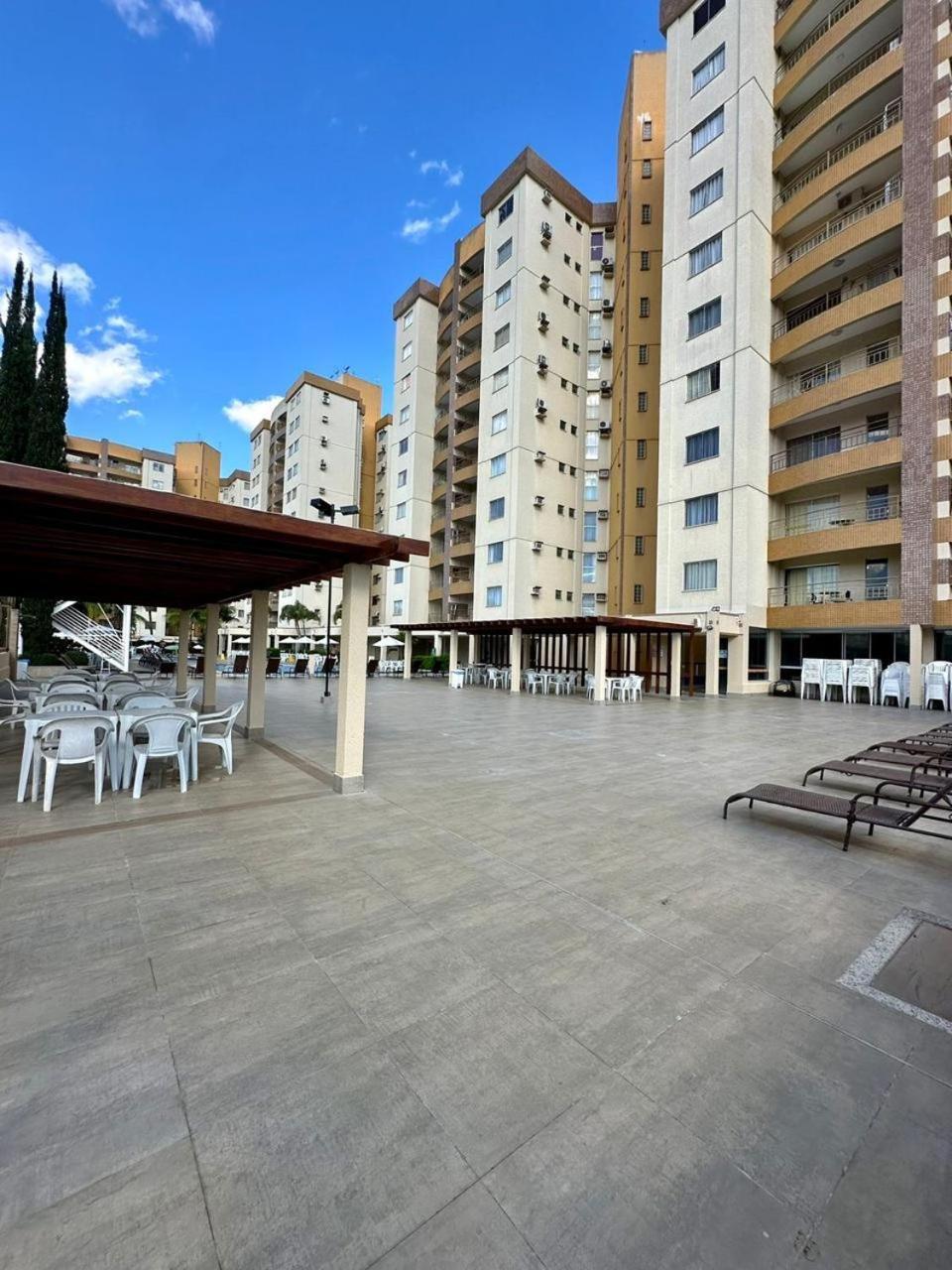 Aparthotel Caldas Novas - Prive Das Thermas II - Apto 3 Quartos - Parque Aquatico Extérieur photo